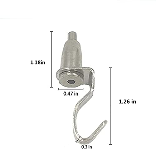 Image of 20 Pcs Adjustable Metal Art Gallery Display Hanger Hooks, Professional Wire Rope Rail Picture Hanging Hooks, Hanger System Accessories for 1mm-2mm Wire Rope