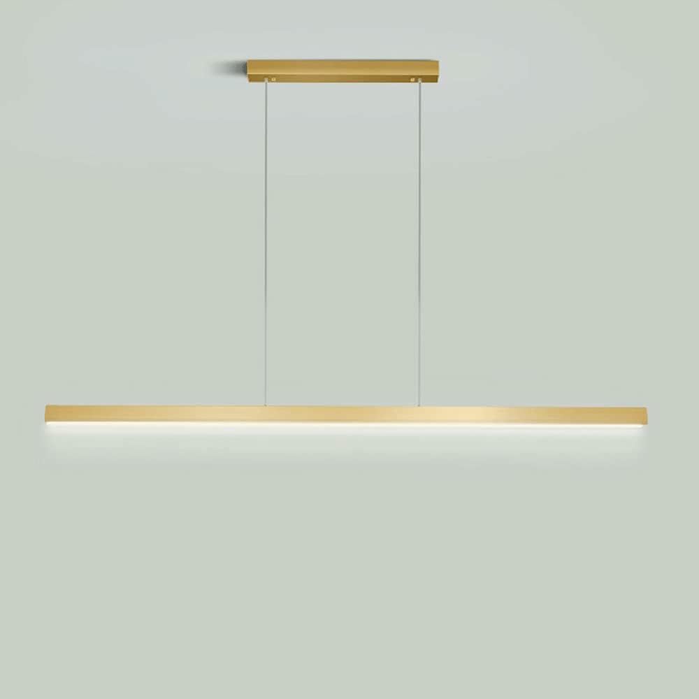 Suspension lumineuse linéaire pour restaurant éliminant les zones d'ombre