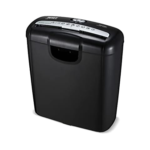 Texet Electric A4 Desktop Paper Shredder Strip Cut Shredding Credit Bank Card Document Bin PS-SC1 Cover