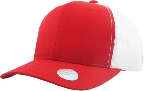 Image of Classic 6 Panel Cotton Twill Mesh Trucker Cap Hat Adjustable Snapback Hat
