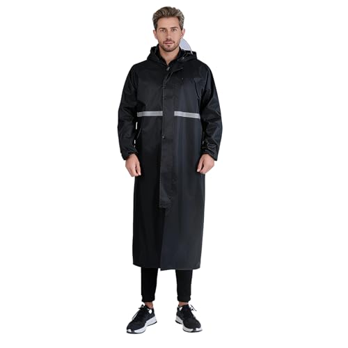 Gadom Regenponcho für Herren Damen, Wasserdichter Regenjacke Wiederverwendbar Mehrzweck Regenmantel mit Kapuze, Reflektierende Streifen, Atmungsaktiver Regenponcho für Camping Wandern Fahrrad Angeln Gadom Regenponcho für Herren Damen, Wasserdichter Regenjacke Wiederverwendbar Mehrzweck Regenmantel mit Kapuze, Reflektierende Streifen, Atmungsaktiver Regenponcho für Camping Wandern Fahrrad Angeln
