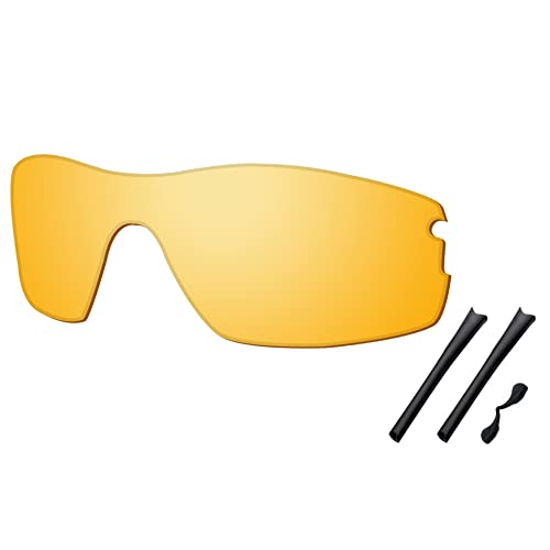 Verres rechange Oakley Radar Pitch caoutchouc Jaune HD Saucer