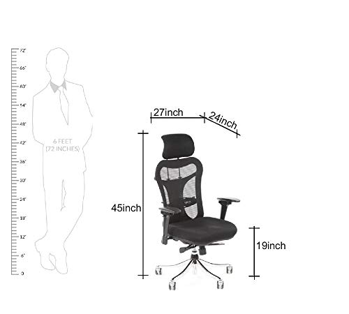 Image of Lakdi The Furniture Mid Back Chair | Revolving Chair | Office Chair | Mesh Chair | Executive Chair | ExecutiveChair-111011224 Black