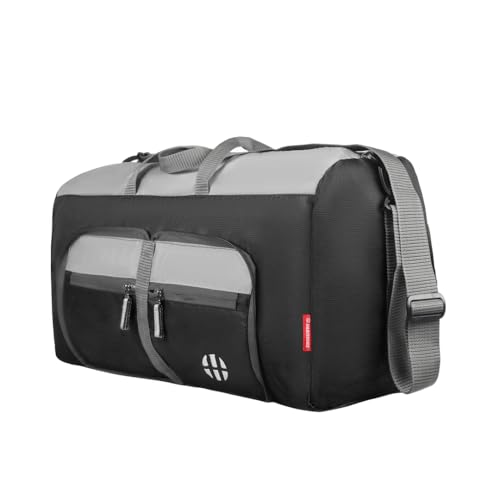 Harissons 42 litres Dolphin Dx Foldable Travel Duffel Bag for Men & Women | Light Weight Water Resistant Gym & Sports Bag with Spacious Storage (Black) Harissons 42 litres Dolphin Dx Foldable Travel Duffel Bag for Men & Women | Light Weight Water Resistant Gym & Sports Bag with Spacious Storage (Black)