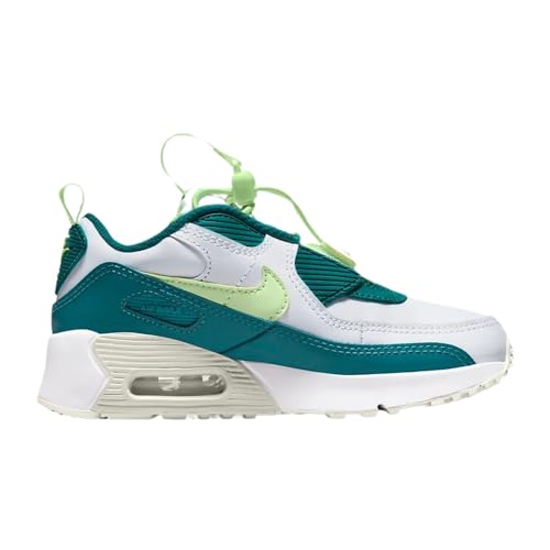 Nike Air Max 90 Toggle Little Kids' Shoes Size - 11.5 White/Barely Volt3