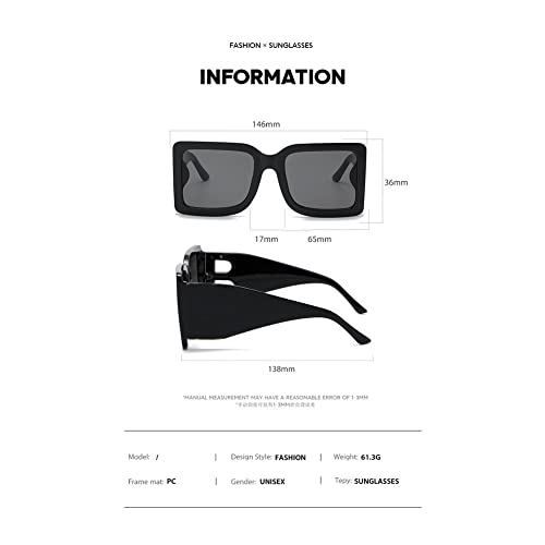 Oversized The Letter Sunglasses Women UV400 Retro Sunglasses2