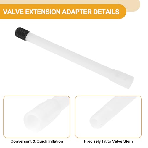 Image of 10pcs 115mm Tire Valve Extension Universal Plastic 180 Degree Tyre Valve Inflation Adapter for Car Motorcycle RV Truck Bike