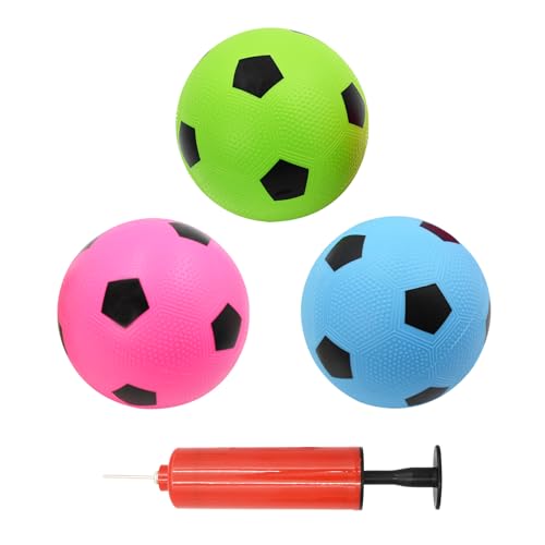 Coriver 3 Stück Mini-Fußball -15 cm Aufblasbare Kleine Fußbälle, 3 Farben...