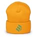 Hogue WS LLC Compound Cryptocurrency Logo Hat (Embroidered Cuffed Beanie) Gold