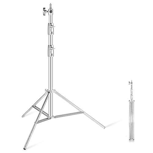 Stainless Steel Light Stand 110in 2.8m Heavy Duty Light Stand for Studio Softbox, Monolight and Other Photographic Equipment