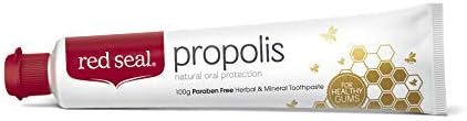 Red Seal Propolis Toothpaste – Toothpaste Made with 100% New Zealand Bee Propolis Extract, Anise, Peppermint, Eucalyptus Essential Oils - No Fluoride, No Preservatives, No Artificial Flavors or Colors
