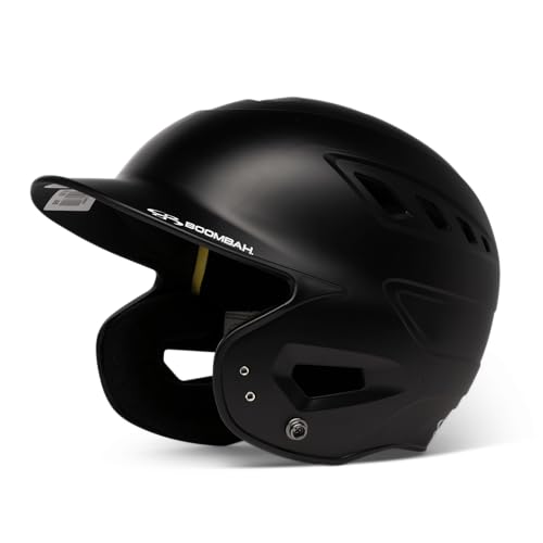 Boombah DEFCON Solid Matte Batting Helmet NOSCAE Black - Size Junior 6 1/4" - 7"
