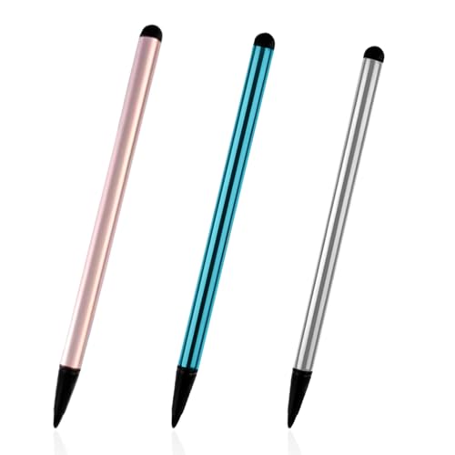 Swiftctrl 3 Stück 2 in 1 Universelles Kapazitives Tablet Stift Stift für Alle Tablets/Handys Resistiver Bildschirm kapazitiven Touchscreen Resistiver Bildschirm Geräten