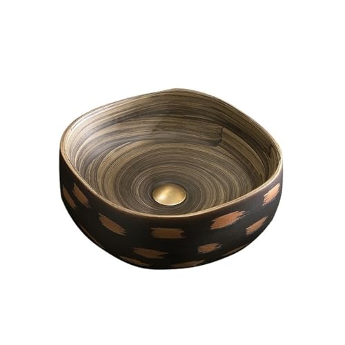 Tocador Lavabo de baño retro sencillo for patio, balcón, con grifo y desagüe Moderno