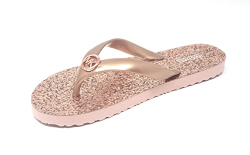 Michael Kors Women's Glitter Flip Flops, Rose Gold (Us_Footwear_Size_System, Adult, Women, Numeric, Medium, Numeric_7) #TOP28