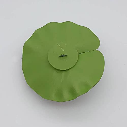 Blue Penguin Lotus Artificial Flower, Artificial Floating Lotus Flowers for Home Garden Patio Pond Decoration and Fish Tank Lotus Flower for Decoration (5.5 inch, Pack of 1) (White) 2