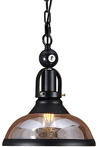 TaleTre Table de Billard Suspension Lampe de Billard Réglable Éclairage de Suspension Lustre Rétro Industriel Lustre Décoratif Table de Bar, Table de Billard, Noir