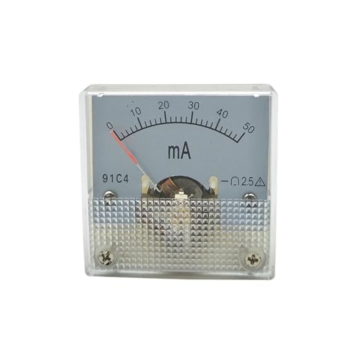 Ampèremètre analogique de panneau DC 50 mA cadran de mesure 45 mm encastrable