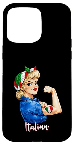 Proud Italian Woman Girl Pride Italiana Italy Flag Patriotic �X�}�z�P�[�X iPhone 15 Pro Max �p