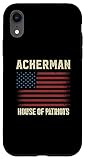 iPhone XR ACKERMAN Last Name Surname American Flag Family Case