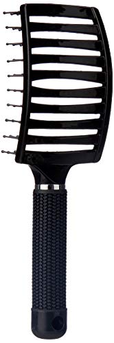 Keratin Complex Curved Vent Brush - Black For Unisex 1 Pc Hair Brush - Image 4