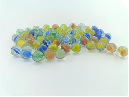 PADMAVATHI ENTERPRISES - Glass Marble Balls for Kids (Multicolour) Pack of 100-image-43