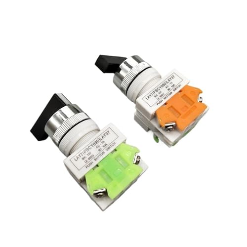 Interruptor de botón giratorio LAY37-20X3 de 3 posiciones para cuadro eléctrico 660V 4