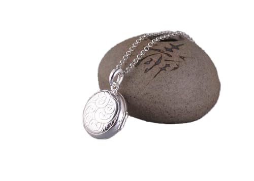 Cadeau de personnalité collier argent S925 boîte Gawu rétro unisexe sachet cloud à ouvrir
