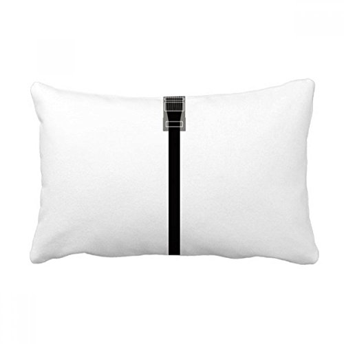 Coussin internet par câble noir oreiller lombaire déhoussable multicolore - 2