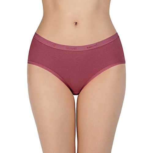 Image of Amante Solid Cotton Low Rise Hipster Panty Pack(Pack of 3)