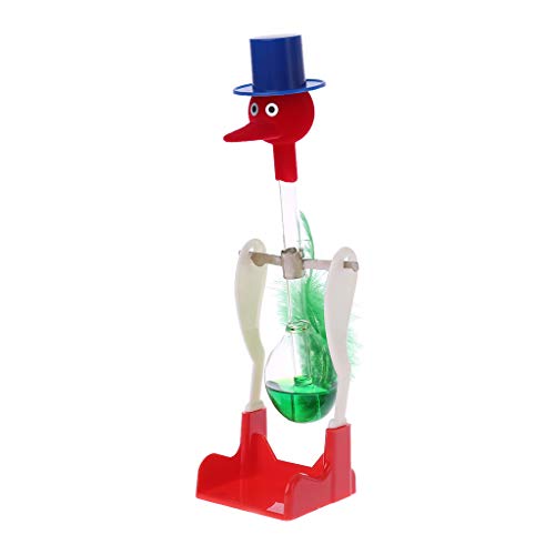 VAILANG 1 Pieza de Vidrio líquido sin parar Beber Lucky Bird Duck Escritorio Juguete Movimiento perpetuo Nuevo