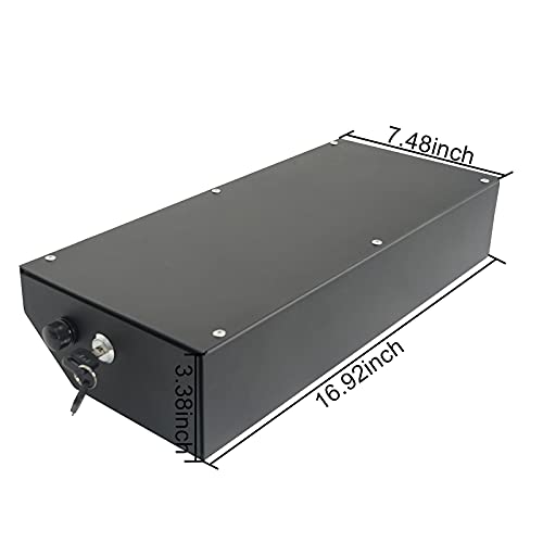 Hooke Road JK Under Seat Lock Box Security Locking Storage for Jeep Wrangler JK 2007-2010 2-Door & 2007-2018 4-Door, Driver Side (Does not fit 2011-2018 Wrangler 2-Door)