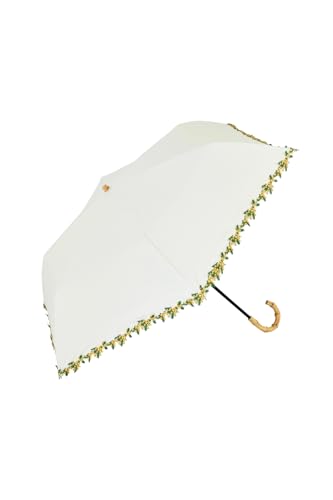 because 晴雨兼用 折りたたみ傘 PUラインフラワーミニ