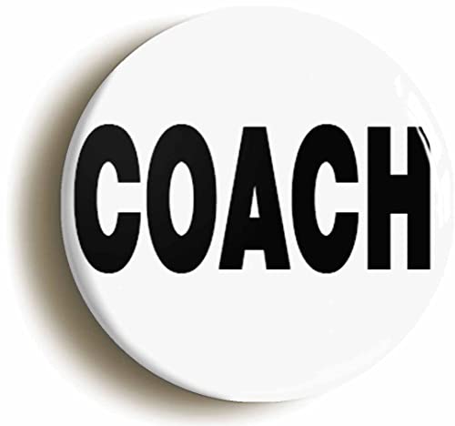 COACH BADGE BUTTON PIN (Size is 2inch/50mm diameter)