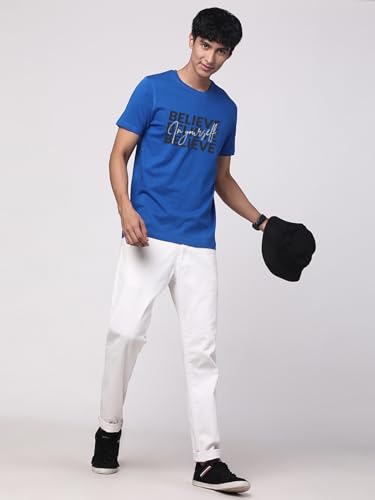 Image of ADRO Tshirt for Men | Printed T Shirt for Men | 100% Cotton Regular Fit T-Shirt |Printed T Shirt