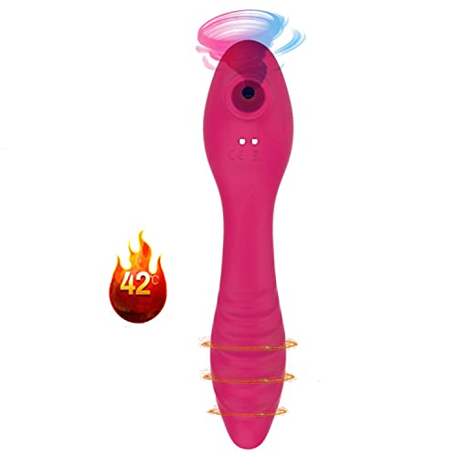 Masajeador de calefacción inteligente multifuncional, 2 modos de masaje, frecuencia de vibración conmutable 10+10, material de silicona resistente al agua, carga USB magnética(rojo) (#) Cover