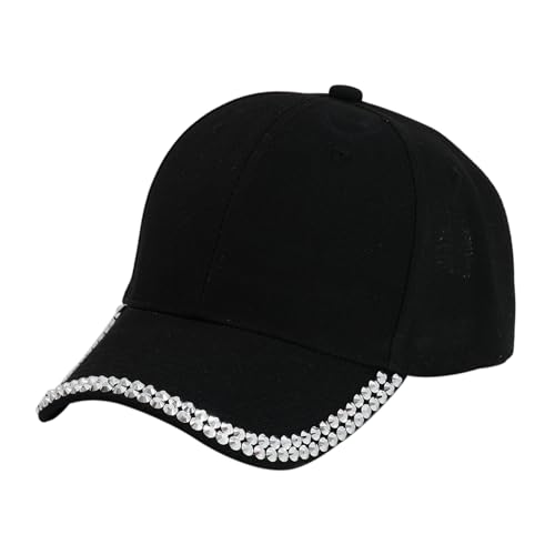 Gorra de béisbol unisex ajustable con brillantes