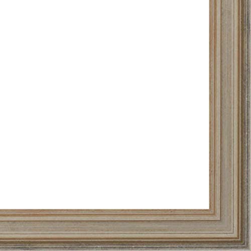 CountryArtHouse Picture Frame Moulding (Wood) 100ft bundle - Contemporary Silver Finish - 1.5