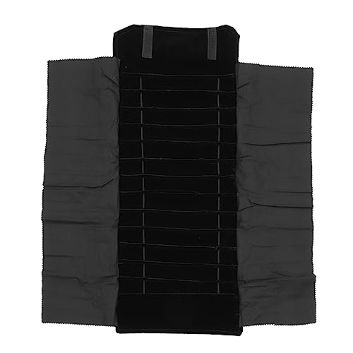 PRETYZOOM Jewelry Roll Bag Foldable Jewelry Case Travel Organizer Bag Soft Storage