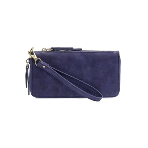Joy Susan Women's Fashion Purse Chloe Zip Around Wallet/Wristlet Hand Bag - Dusk Blue
