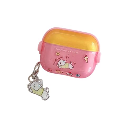 SCQYCWA AirPod Pro 3(2025)�p�C���z���P�[�X�A�L�[�`�F�[���t���A���킢������̌� �q�� �_�b�N�X�t���g�p�^�[���f�U�C�� �C���z���J�o�[ Airpods pro ��3����p ���f�B�[�X �K�[���Y (��)