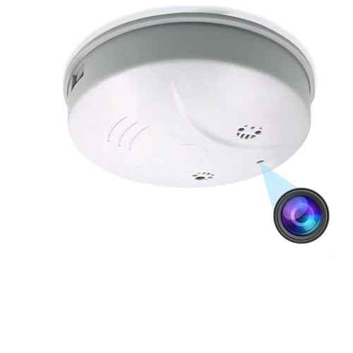 TANGMI Hidden Camera Smoke Detector Video Small Cam 1080P HD Wireless WiFi Camera with Night Vision & Motion Detection Indoor Security Camera