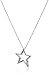 10k White Gold and Diamond Star Pendant Necklace (1/10 cttw, I-J Color, I2-I3 Clarity