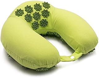 HappyLife Wolf acupressure neck pillow - insomnia and migraine relief pillow- pain relief pillow that is an effective remedy for neck and shoulders pain and stress relief - with a carry bag