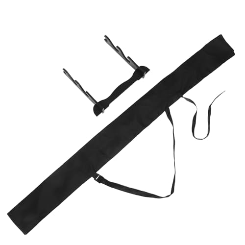 NAMOARLY Soporte de Espadas de Madera de Tres Niveles Estante de Pie y Bolsa de Transporte de 135 Cm para Exhibición, Práctica y Almacenamiento de Armas de Artes Marciales