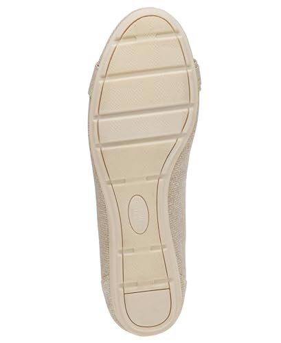 Anne Klein Women’s Able Comfortable Ballet Flat, Platinum, 9.5 M US4