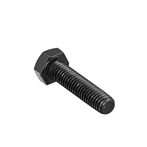 Image of uxcell M6x20 mm Hex Head Left Hand Screw Bolts Fastener Carbon Steel Black 3pcs