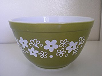 Vintage Pyrex (nº 403) 'Crazy Daisy' Nesting para mezclar cuenco (2,5 QTS)