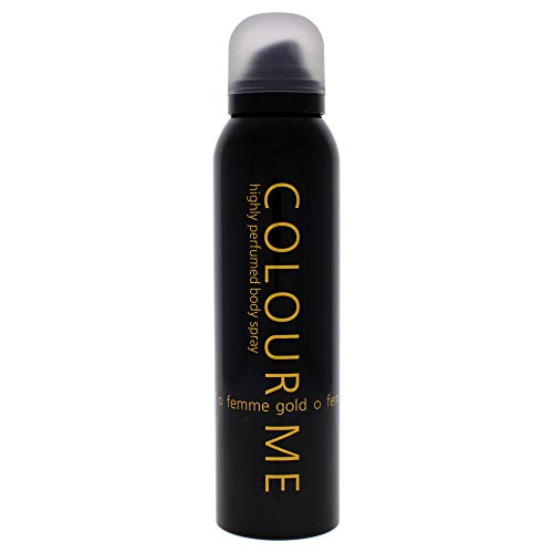 COLOUR ME Gold Femme Parfum - Spray Corporel de Luxe 150 ml Longue Durée par Milton-Lloyd
