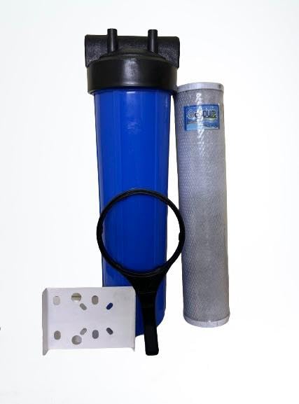 ASPURE Water Systems CB1-CAB20-BB Whole House Carbon Water Filter with 20" BB Home Filtration System